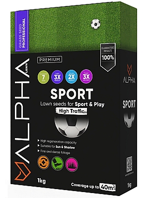 Семена за спортна тревна площ Alpha Sport - устойчива трева за слънце и полусянка | Макадамия 05