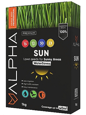 Семена за слънчеви и сухи терени Alpha Sun - устойчива тревна смес за горещ климат | Макадамия 05